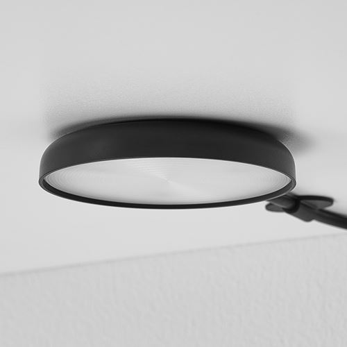 IKEA - STRIMSAV, spotlight with LED, black, 6x1 cm