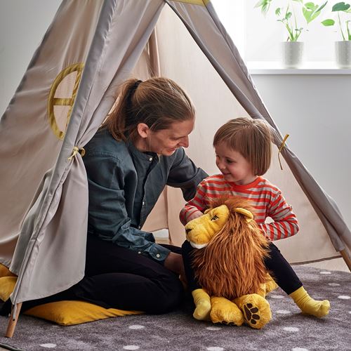 IKEA - DJUNGELSKOG, soft toy, yellow-brown, 70 cm