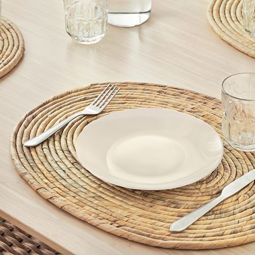 IKEA - STAMSILL, place mat, water hyacinth-sedge handmade, 45x35 cm