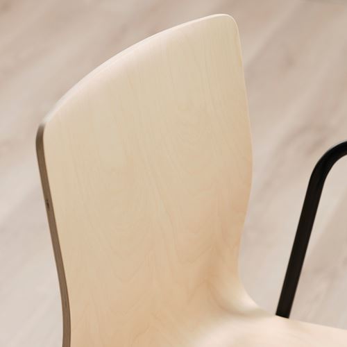 IKEA - LAKTARE, office chair, birch/black