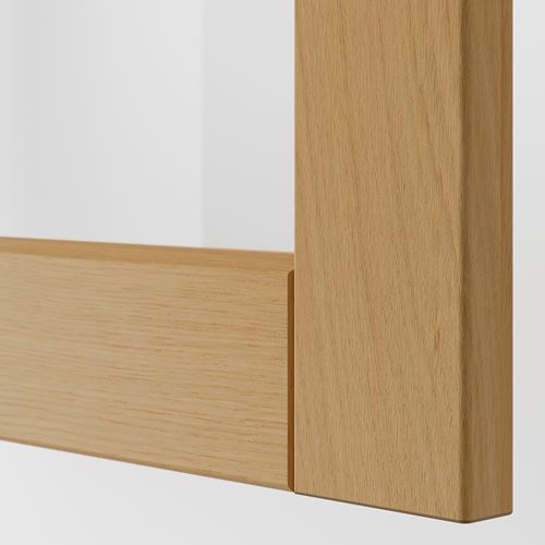 IKEA - METOD, köşe duvar dolabı, FORSBACKA meşe, 68x80 cm
