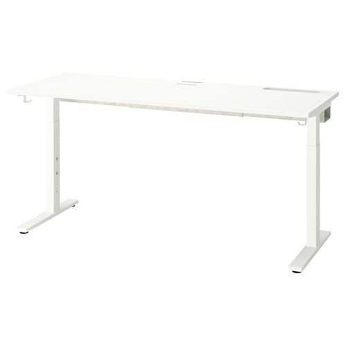 IKEA - MITTZON, underframe for table top, white, 120/140/160x60 cm