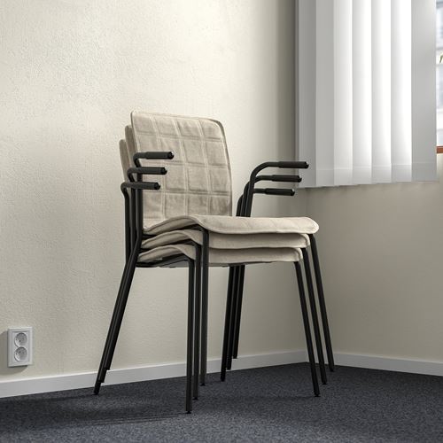 IKEA - LAKTARE, office chair, beige/black