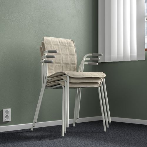 IKEA - LAKTARE, office chair, beige-white