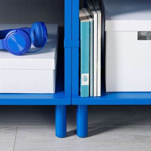 IKEA - LATTHET, leg, blue-metal color, 11 cm