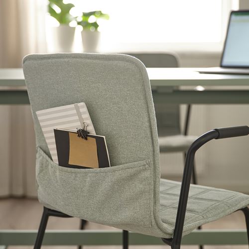 IKEA - LAKTARE, office chair, light green-black