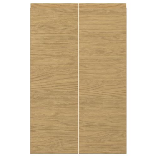 IKEA - VOXTORP, door, oak effect, 25x80 cm