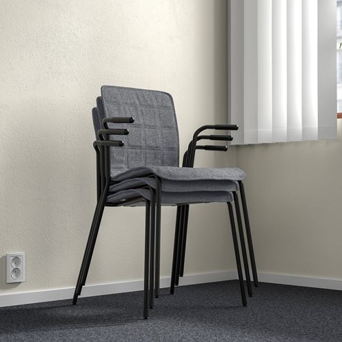 IKEA - LAKTARE, office chair, grey/black