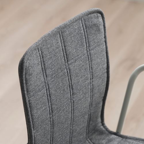 IKEA - LAKTARE, office chair, Gunnared medium grey-white