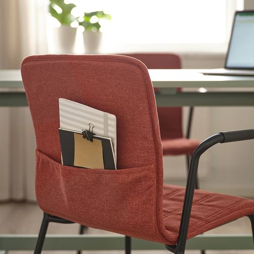 IKEA - LAKTARE, office chair, red/black