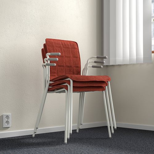 IKEA - LAKTARE, office chair, red/white