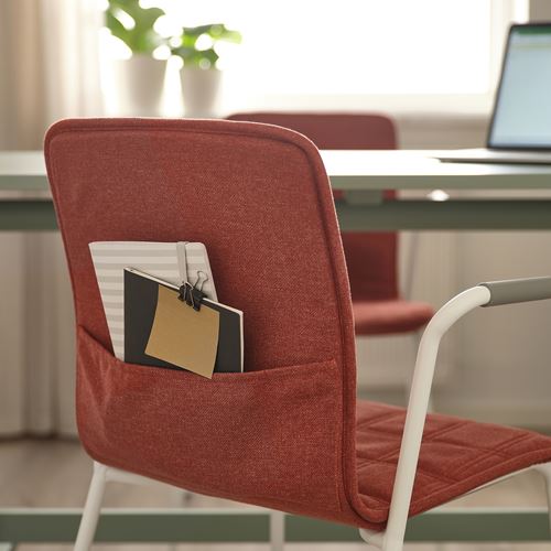 IKEA - LAKTARE, office chair, red/white