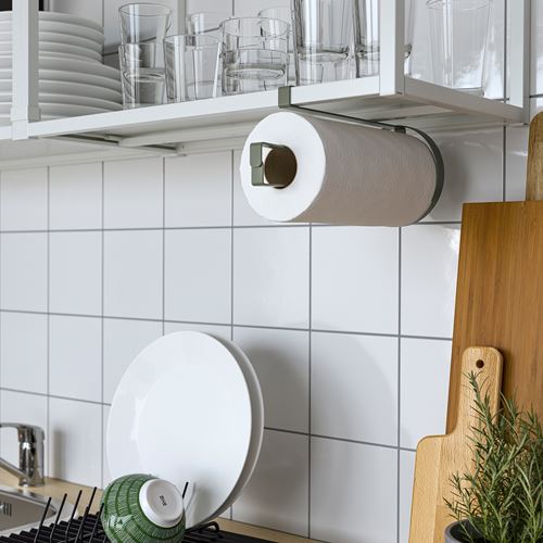 IKEA - SMATUNGA, kağıt havluluk, gri-yeşil, 28 cm