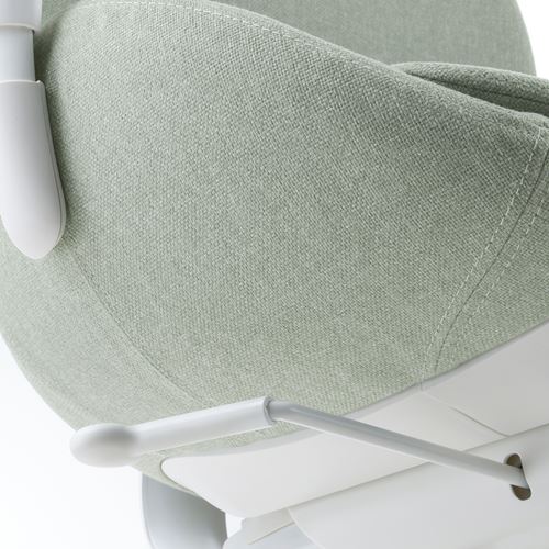 IKEA - HATTEFJALL, office chair, Gunnared light green-white