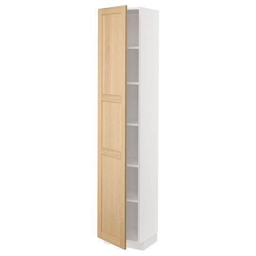 IKEA - METOD, kitchen high cabinet, FORSBACKA oak, 40x37x200 cm