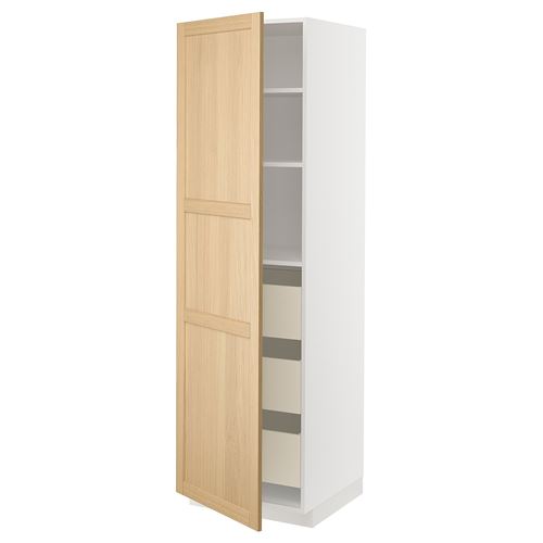 with 1 door, 3 drawers and 2 shelves