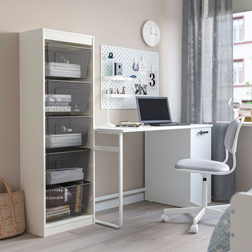 IKEA - TROFAST, storage-unit, white/grey, 46x30x145 cm