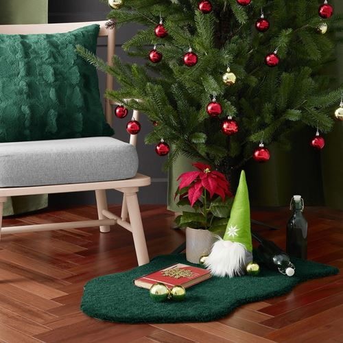 IKEA - TOFTLUND, faux sheepskin, dark green, 55x85 cm