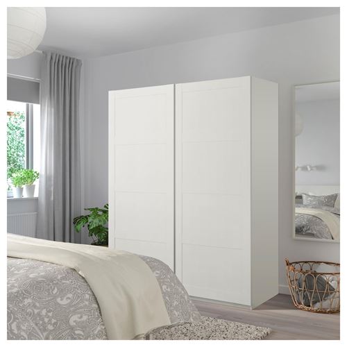 IKEA - BERGSBO, pair of sliding doors, white, 150x201 cm