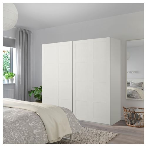 IKEA - BERGSBO, pair of sliding doors, white, 200x201 cm