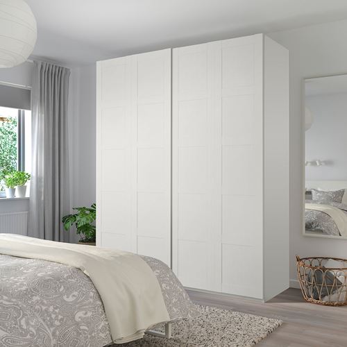 IKEA - BERGSBO, pair of sliding doors, white, 200x236 cm