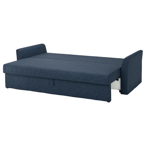 IKEA - HOLMSUND, 3-seat sofa-bed, kilanda dark blue