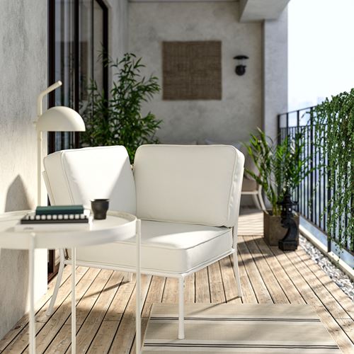 IKEA - SEGERÖN, garden corner section, white-beige