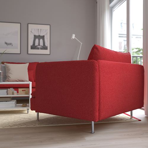 IKEA - SÖDERHAMN, armchair, tonerud red