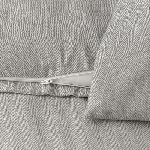 IKEA - STRUTBRAKEN, double quilt cover and 2 pillowcases, grey, 240x220/50x60 cm