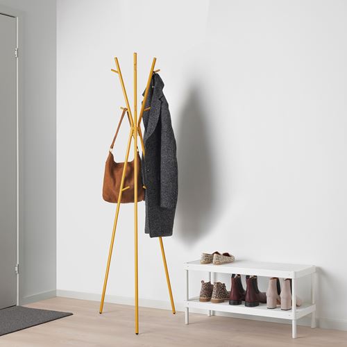 IKEA - EKRAR, hat and coat stand, dark yellow, 169 cm