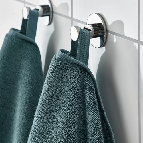 IKEA - FREDRIKSJÖN, hand towel, grey-turquoise, 40x70 cm