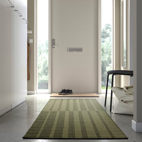 IKEA - KANTSTOLPE, runner rug, green, 80x250 cm