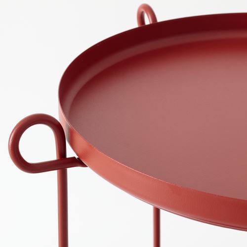 IKEA - LIVELYCKE, tray table, red, 50x54 cm