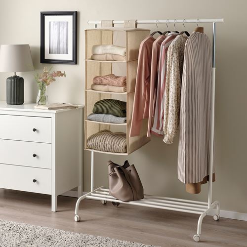 IKEA - RAGODLING, storage with compartments, beige, 36x45x92 cm