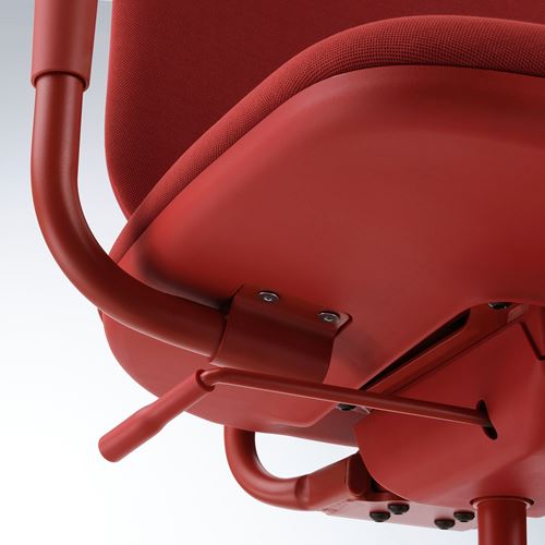 IKEA - SMÖRKULL, office chair, Grasnas red