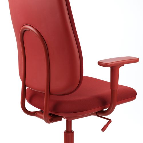 IKEA - SMÖRKULL, office chair, Grasnas red