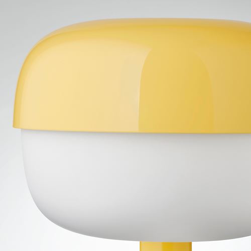 IKEA - BLASVERK, table lamp, yellow, 36 cm