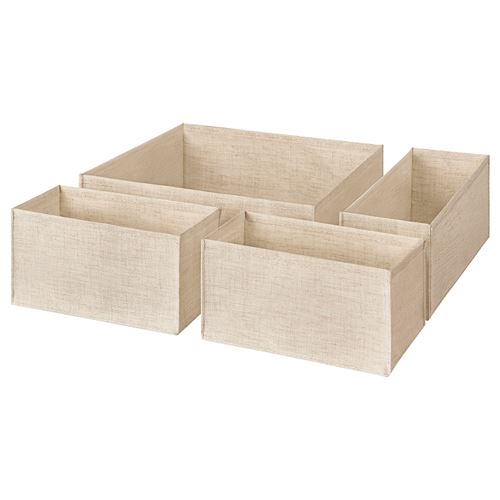 IKEA - BOLLÖSUND, box set, beige