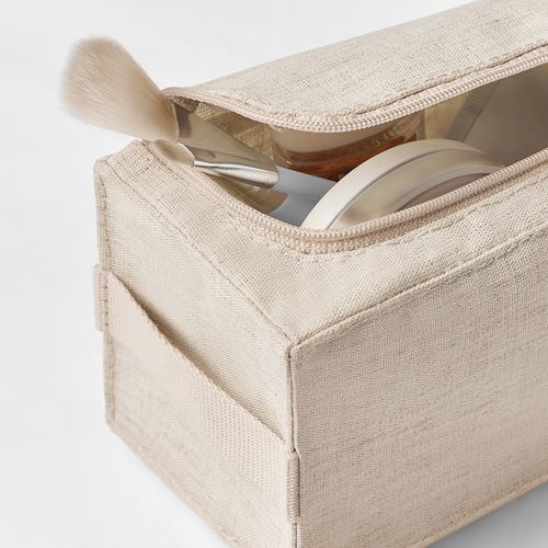 IKEA - BOLLÖSUND, toiletry bag, beige