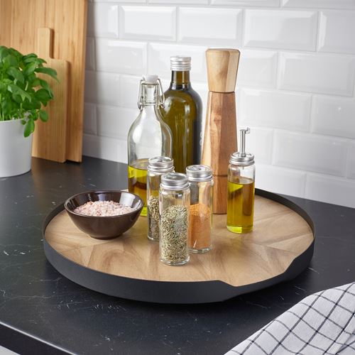 IKEA - SMAATA, lazy susan, acacia veneer, 42 cm