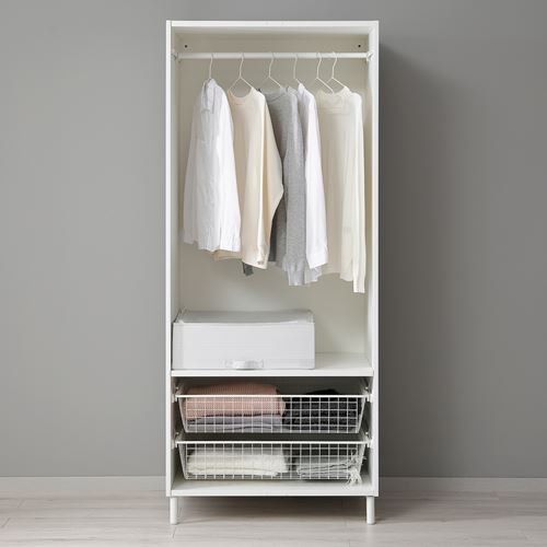 IKEA - PLATSA/KALBADEN, PLATSA gardırop, beyaz, 80x57x191 cm