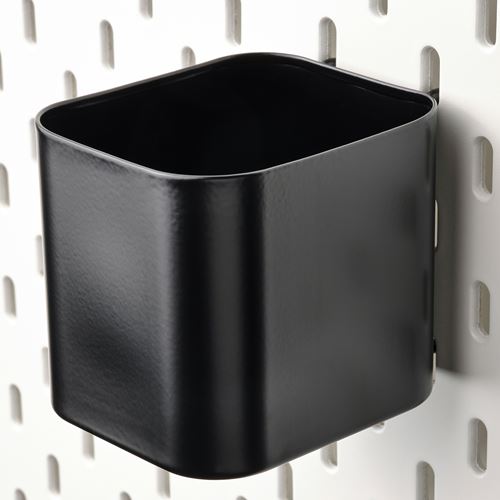 IKEA - SKADIS, multi-use board part, black, 7.5x9x8 cm