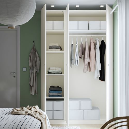 IKEA - PAX/FORSAND, PAX wardrobe, white, 150x60x236 cm
