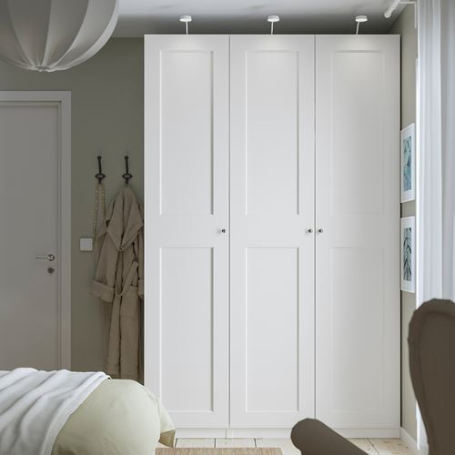 IKEA - PAX/GRIMO, PAX wardrobe, white, 150x60x236 cm