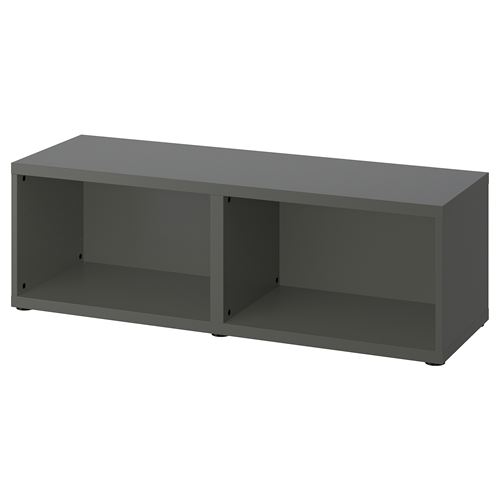 IKEA - BESTA, frame, dark grey, 120x40x38 cm