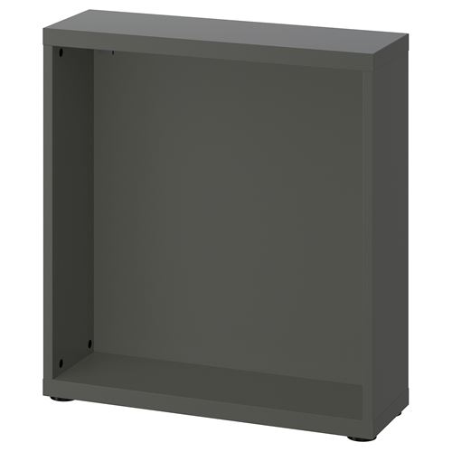 IKEA - BESTA, frame, dark grey, 60x20x64 cm