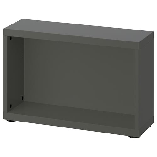 IKEA - BESTA, frame, dark grey, 60x20x38 cm