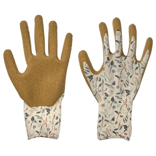 IKEA - DAKSJUS, gardening gloves, off white-yellow-brown, S