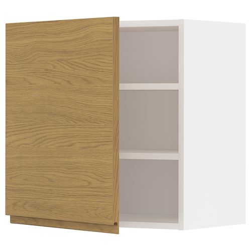 IKEA - METOD, kitchen wall cabinet, VOXTORP oak effect, 60x60 cm