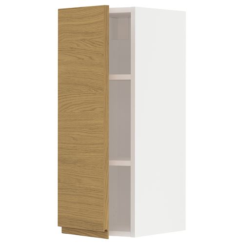 IKEA - METOD, kitchen wall cabinet, VOXTORP oak effect, 30x80 cm